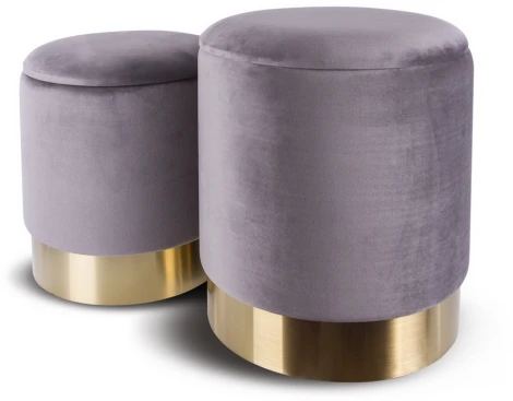 Комплект из 2 пуфиков серый MY iNTERNO Oslo MY18A070G(small+big)