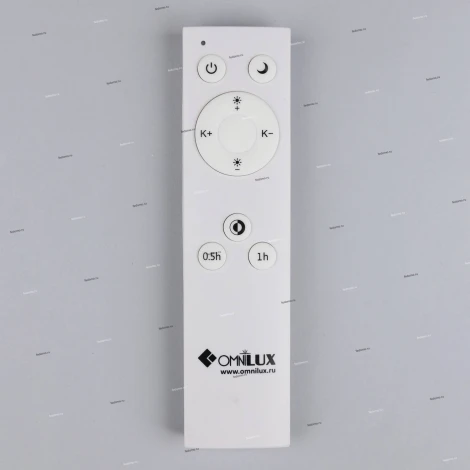 Потолочный светильник круглый Omnilux Campanedda OML-47507-30 (LED, 220V, пульт управления)