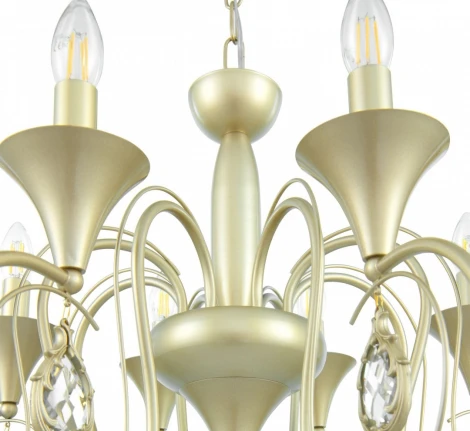 Подвесная люстра Arte Milano AM349920 349920/8 CG (220V, подвески, на цепи, подсвечник, свеча)