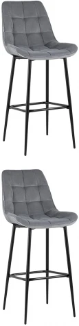 Стул Stool Group барный Флекс велюр серый 2 шт арт.УТ000038337