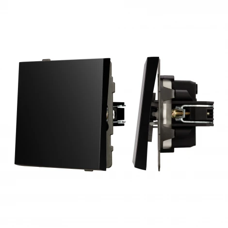 Механизм выключателя одноклавишный непроходной SWT-TENDO-MK01-PL-BK (230V, 10A) (Arlight) 054035