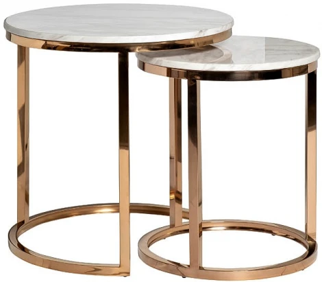 Журнальный стол Garda Decor 57EL-ET101B (Золото/Светло-серый)