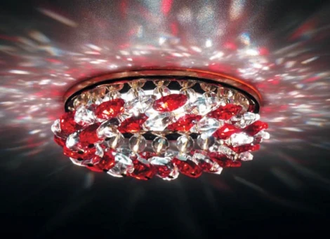 Встраиваемый светильник Donolux Downlight DL061.79.1/6 crystal/red