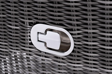 "Форио" кресло раскладное плетеное, цвет графит 4SIS арт.УТ-00003123