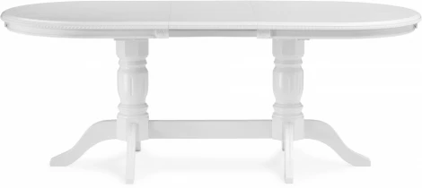 Стол деревянный Woodville Эвклаз овальный белый арт.615242