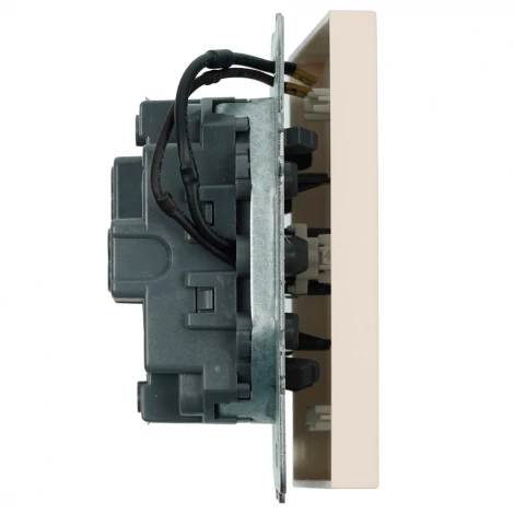 Выключатель одноклавишный с подсветкой (кашемир, soft touch) Stekker Эмили 49889