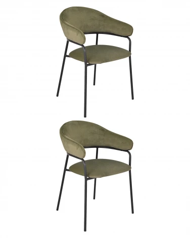 Стул обеденный Stool Group Leya зеленый 2 шт. УТ000042045