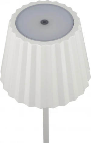 Интерьерная настольная лампа светодиодная с аккумулятором Ubiqua Plissè 189201 (регулировка яркости, сенсорный выключатель, IP54)