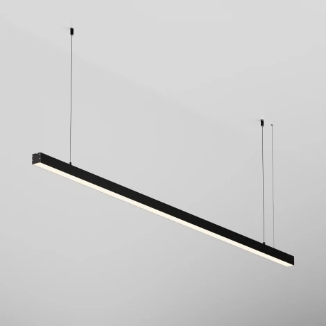 Подвесной светильник линейный светодиодный Maytoni Technical LL312013 3000K 35x35 черный 1,5 м
