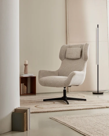 Кресло La Forma (ex Julia Grup) Zalina (Бежевый/ Фанера)