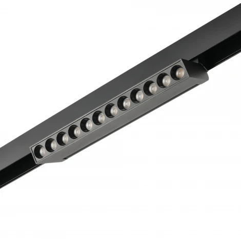 Трековый светодиодный светильник 48V магнитный MyFar ФлоуПоинт MT0213-12W4K-B