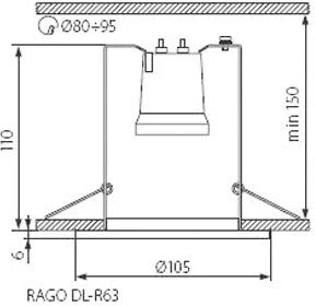 Точечный светильник Kanlux RAGO 1083