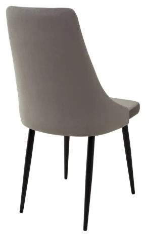 Обеденный стул M-City Руссо Premier 25 Серый, велюр/черный каркас
