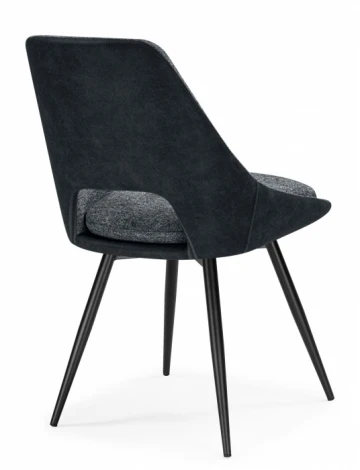 Обеденный стул Woodville Avianus (Металл, Шенилл/Черный) арт.15877