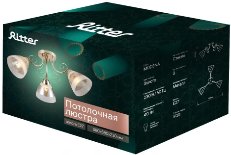 Потолочная люстра Ritter Modena 52545 5