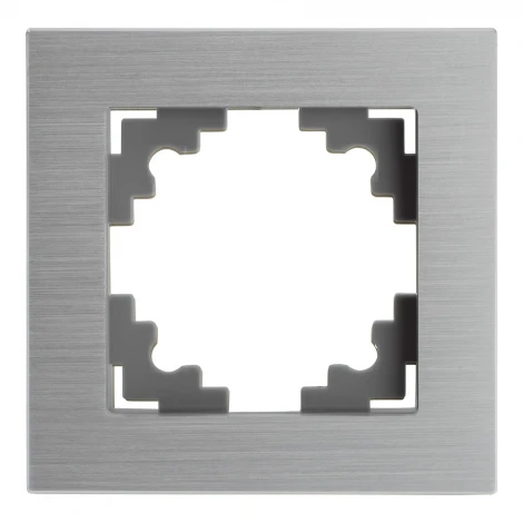 Рамка на 1 пост (серебро) Stekker Катрин 50011