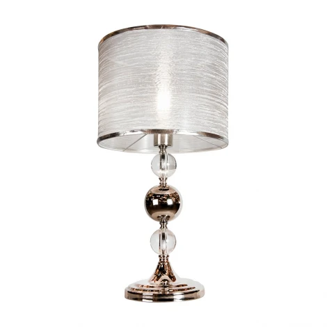 Интерьерная настольная лампа iLamp Chelsea T2400-1 Nickel