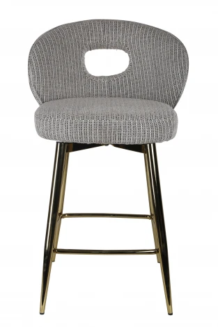 Стул барный IST-CASA Россо BS1451-WT, белый крем/золото