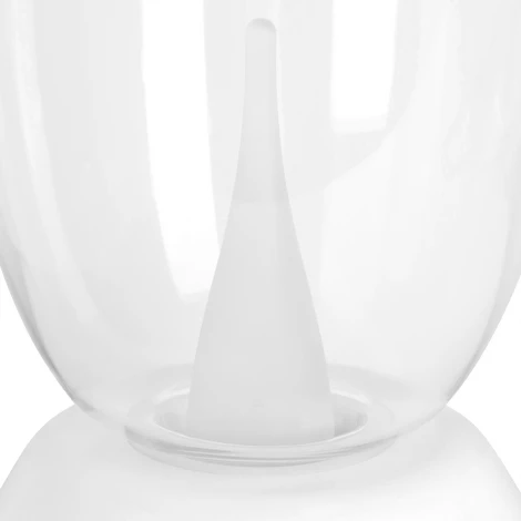 Настольная лампа диммируемая 10W 3000K прозрачный/белый Lightstar Uovo III 807906