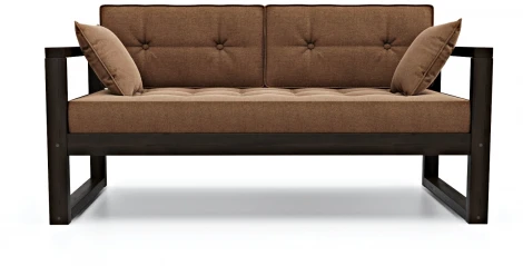 Диван Arsko Астер Мини венге коричневая рогожка