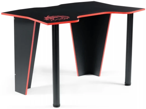 Компьютерный стол Woodville Алид черный / красный 474251