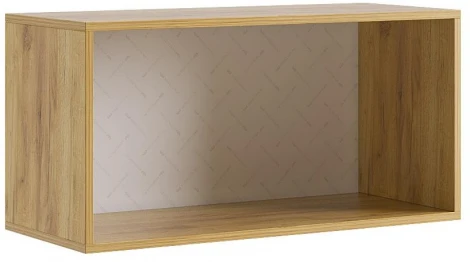 Шкаф навесной Woodville Бери 80 дуб крафт золотой / белое дерево 551871