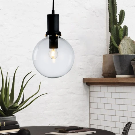 Подвесной светильник Penball D25 Black ImperiumLoft Penball03 (220V, на проводе, шар)