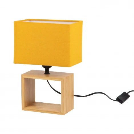 Настольная лампа оранжевый Uniel UML-B401 E27 ORANGE/WOOD