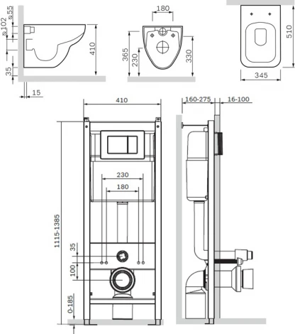 Комплект Am.Pm Tender IS345A1739