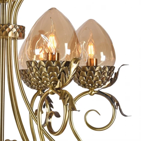 Подвесная люстра Lumien Hall Olivi 3304/6H-ABPAB-AM