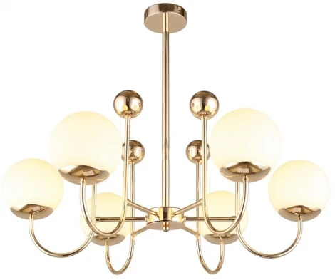 Потолочная люстра на штанге Omnilux Acuto OML-67007-06 (220V, шар, шарики)