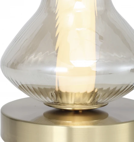 Настольная лампа ST Luce Spine SL6136.204.01 золото/коньячный LED 1*6W 3000K (220V)