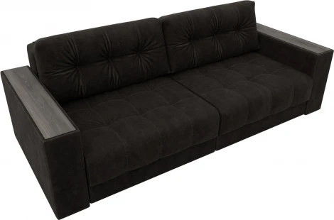 Диван прямой с декором Лига-049 НПБ Лига Диванов (Велюр) арт.128397