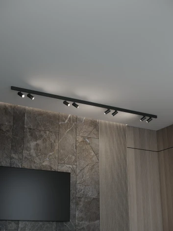 Трековая система в сборе магнитная накладная 48V 96W Hesby Lighting ElDeko HSBL_kompl_E003_NI3B3K