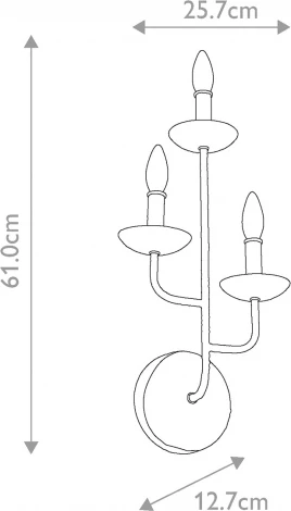 Бра Feiss Annie FE-ANNIE3-PSW (220V, подсвечник, свеча)