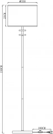 Торшер Arte Lamp Furore A3990PN-1CC