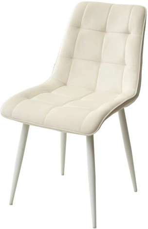 Стул CHIC BLUVEL-22 молочный / белый каркас