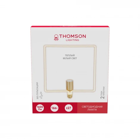 Лампочка светодиодная филаментная белая трубка E27 16W Thomson Deco Square-3 TH-B2402