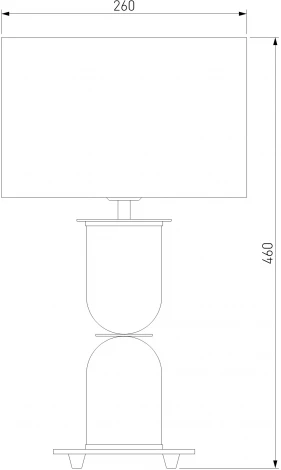 Настольная лампа Eurosvet Caprera 01153/1 никель (220V, выключатель, круглые)