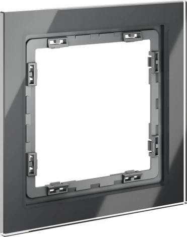 Рамка на 1 пост (графит, стекло) Voltum S70 VLS110107
