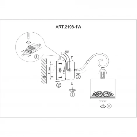 Бра F-Promo Romani 2198-1W