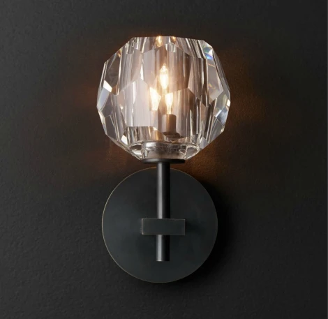 Бра Rh Boule De Cristal Single Sconce Black ImperiumLoft 44,865 (156563-22) (220V, шар)