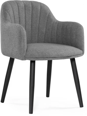 Стул Woodville на металлокаркасе Халли lamb 11 / черный 552087