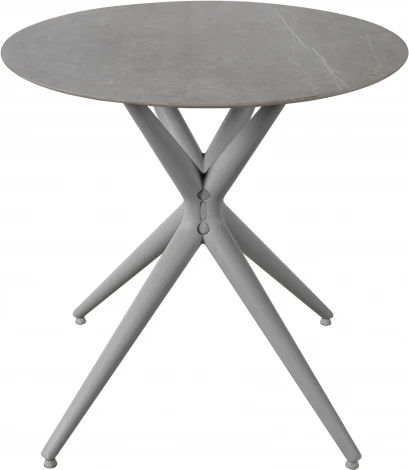 Стол обеденный обеденный JET CERAMIC круглый d-80 (Термопластичный полимер, Серый) CA Grigio Pietra di luna 80x80