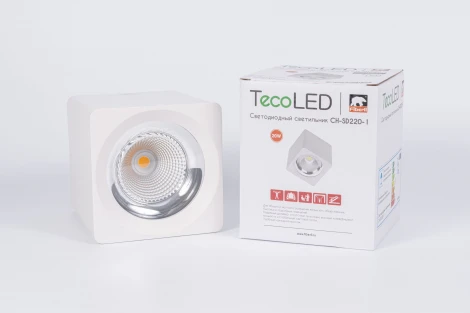 Точечный накладной светодиодный светильник CH-SD220-1(W) Fiberli Ch-Sd 12120103