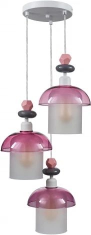 Подвесной светильник 33 ИДЕИ PND170.03.01.001WH-M36PK (220V, на проводе, круглые)