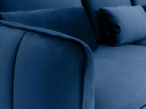 Диван Amsterdam трехместный ОГОГО (арт.342354), (Ткань/Синий)