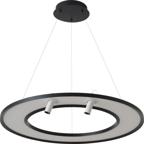 Подвесной светильник светодиодный со спотами Crystal Lux CONTOUR SP50W LED BLACK (220V, на тросе)