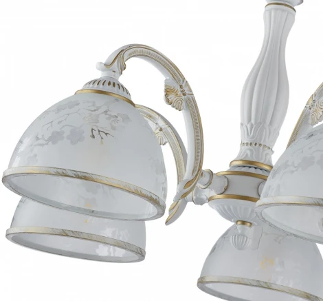 Подвесная люстра Arte Milano AM349737 349737/5 WT+G (220V, на цепи)