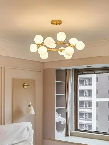 Подвесной светильник Alfa Light F2024-15 (220V, на тросе, шарики)